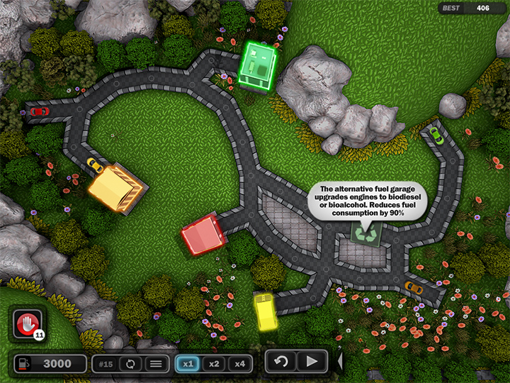 traffic wonder game play screenshot on biofuel