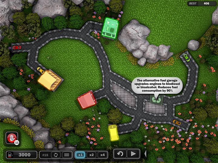 traffic wonder game play screenshot on biofuel