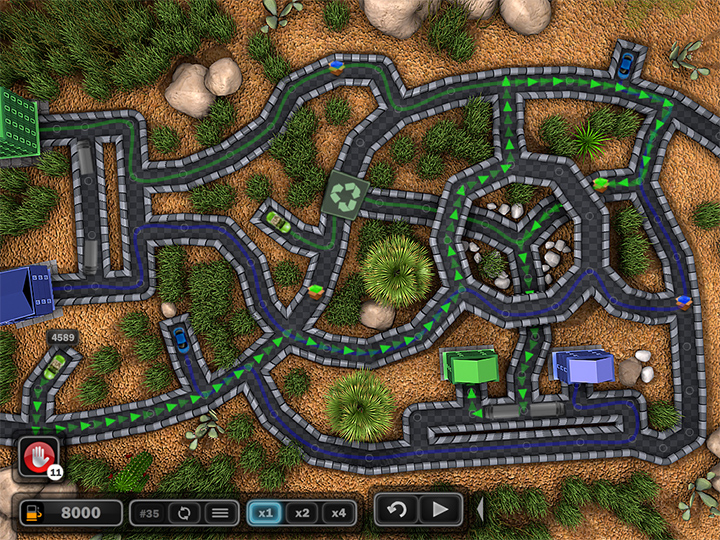 traffic wonder game play screenshot on bridges