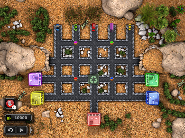 traffic wonder game play screenshot on desert2