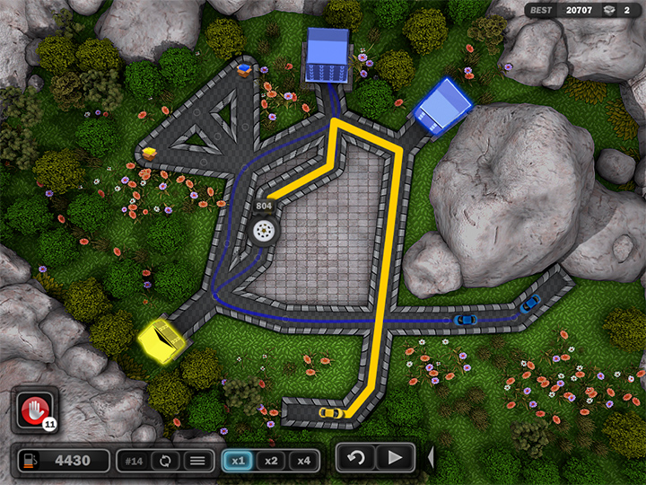 traffic wonder game play screenshot on drawing