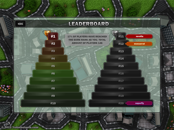 traffic wonder game play screenshot on leaderboard1